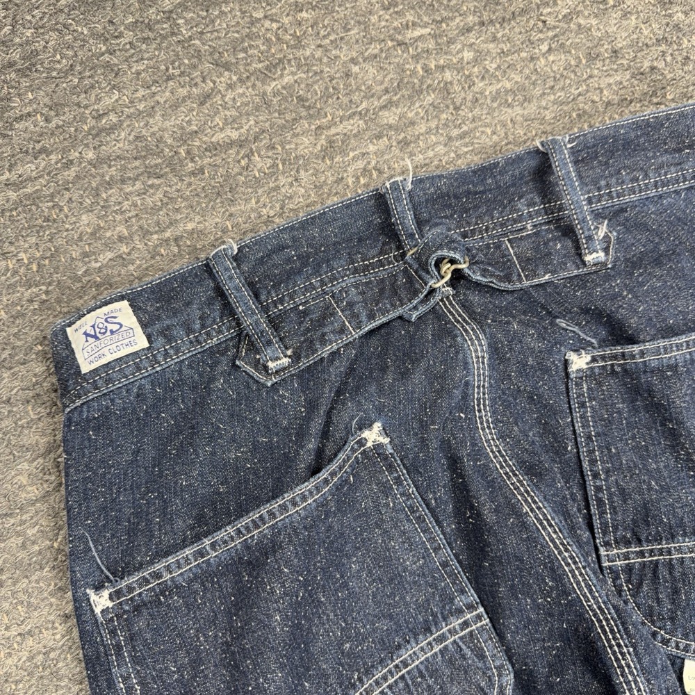 NON STOCK Jeans Men 31X29 Denim Blacksmith Back Buckle Carpenter Sanforized Work